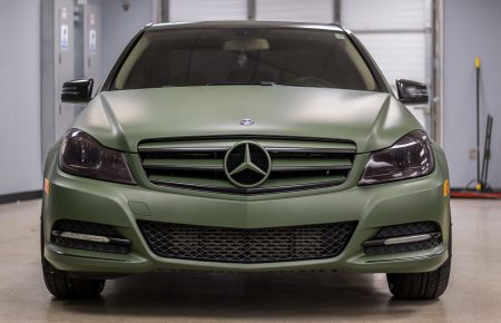 matte green mercedes