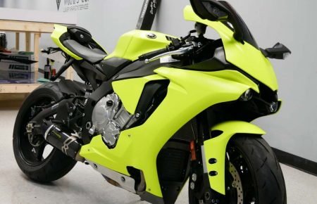 lime green/yellow motorcycle