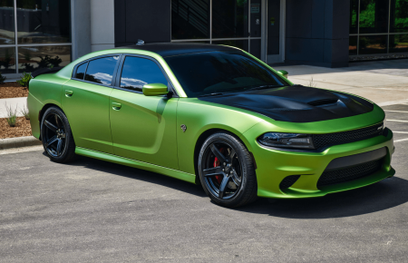 bright green dodge charger